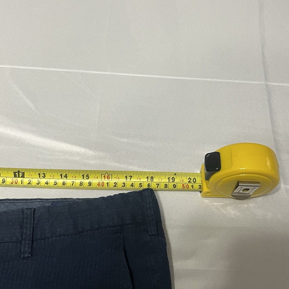 Polo Ralph Lauren Shorts Mens 36 Blue Seersucker Stretch Straight Chino Preppy - Picture 5 of 6